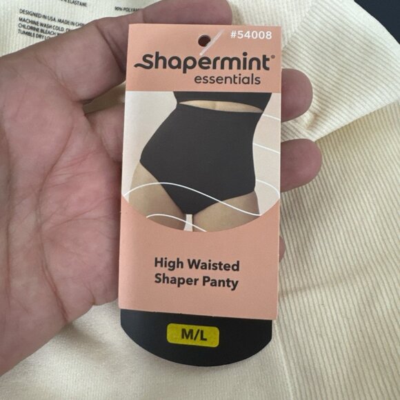 Shapermint Essentials High Waisted Shaper Panty Women's M/L Beige NWT 0092 - Picture 8 of 16